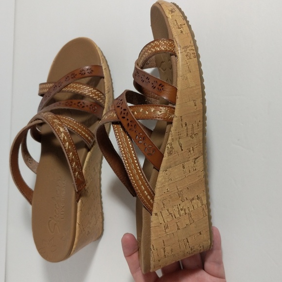 Skechers | beverlee tiger posse slide wedge sandals no size, women's 8.5 - Picture 7 of 15